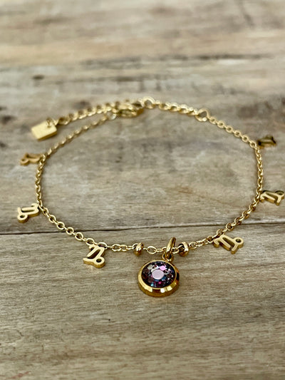Bracelet doré ASTRO Spirale négative