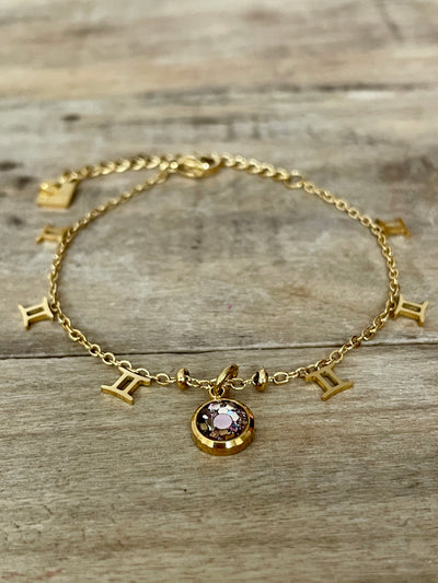 Bracelet doré ASTRO Spirale négative