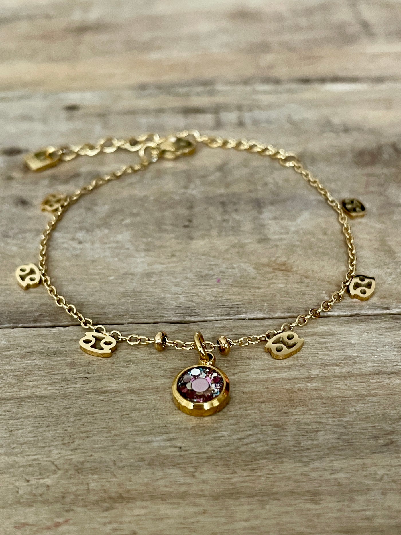 Bracelet doré ASTRO Spirale négative