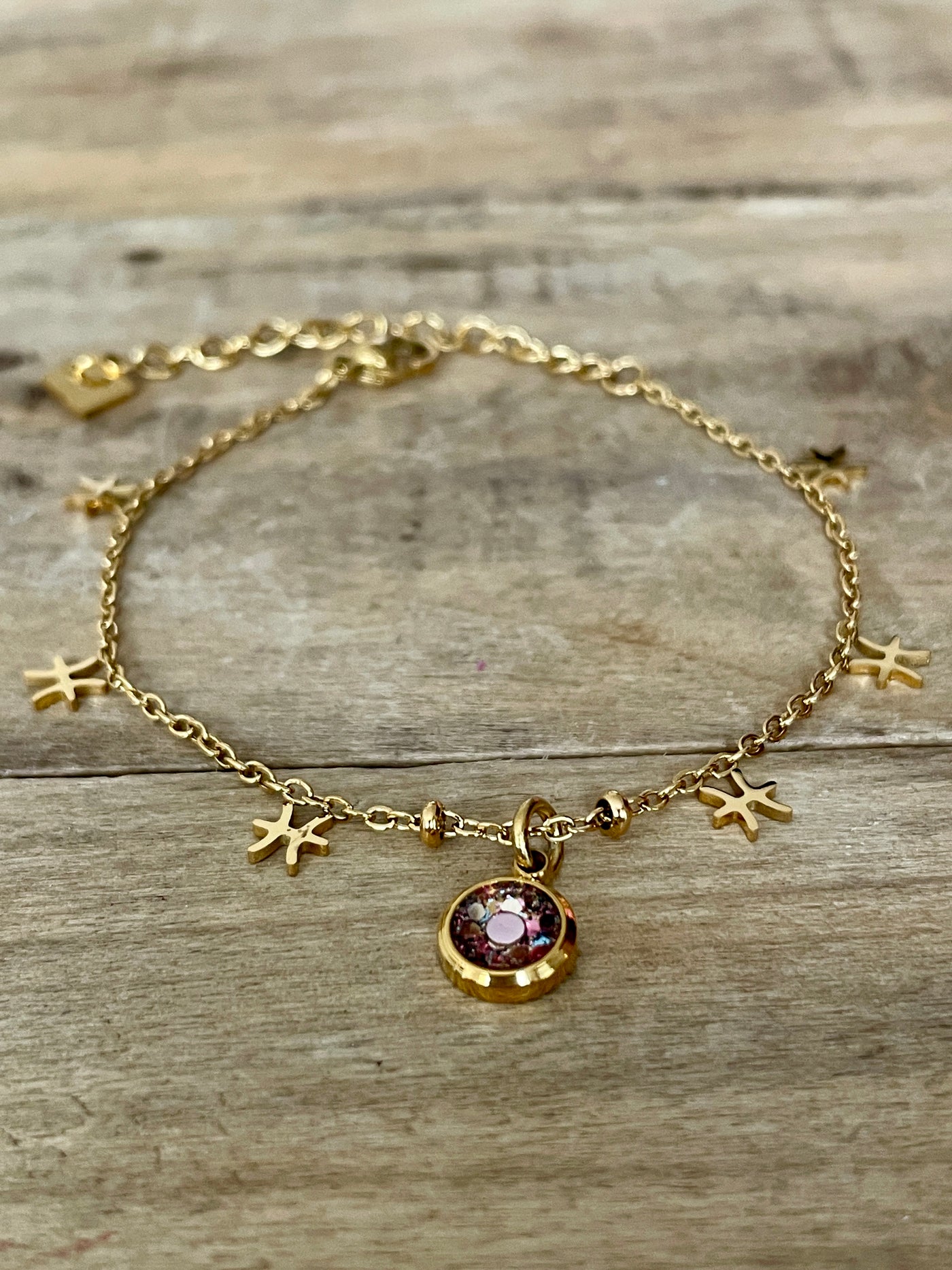 Bracelet doré ASTRO Spirale négative