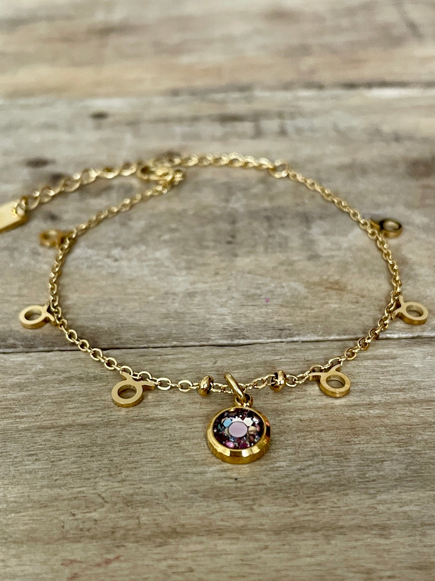 Bracelet doré ASTRO Spirale négative