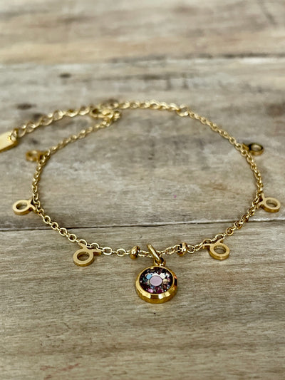 Bracelet doré ASTRO Spirale négative