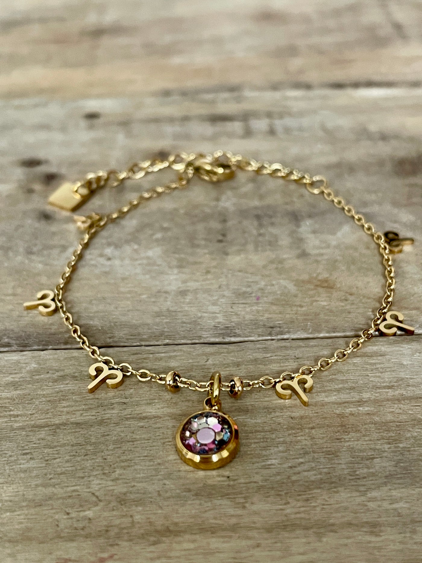 Bracelet doré ASTRO Spirale négative