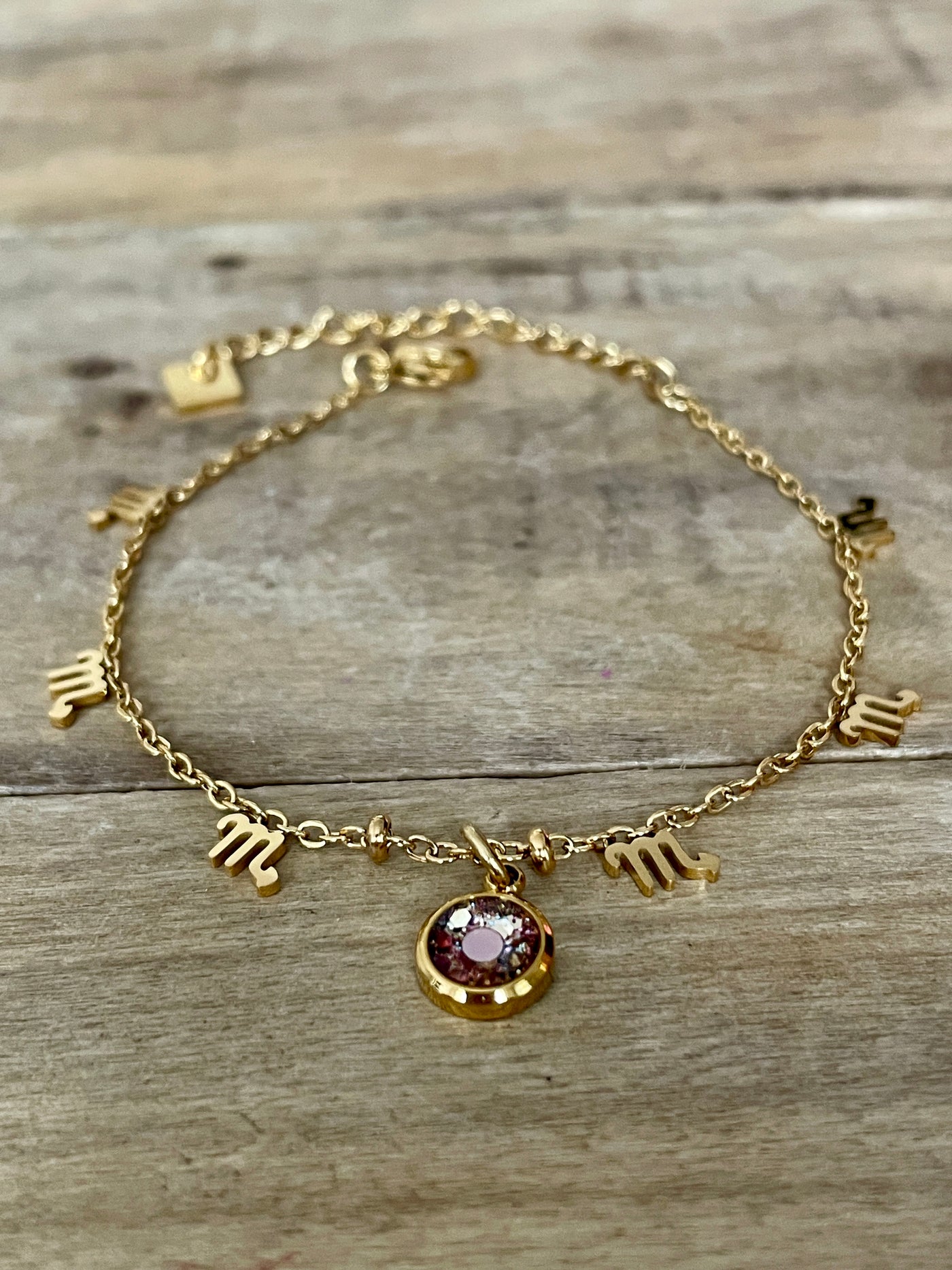 Bracelet doré ASTRO Spirale négative
