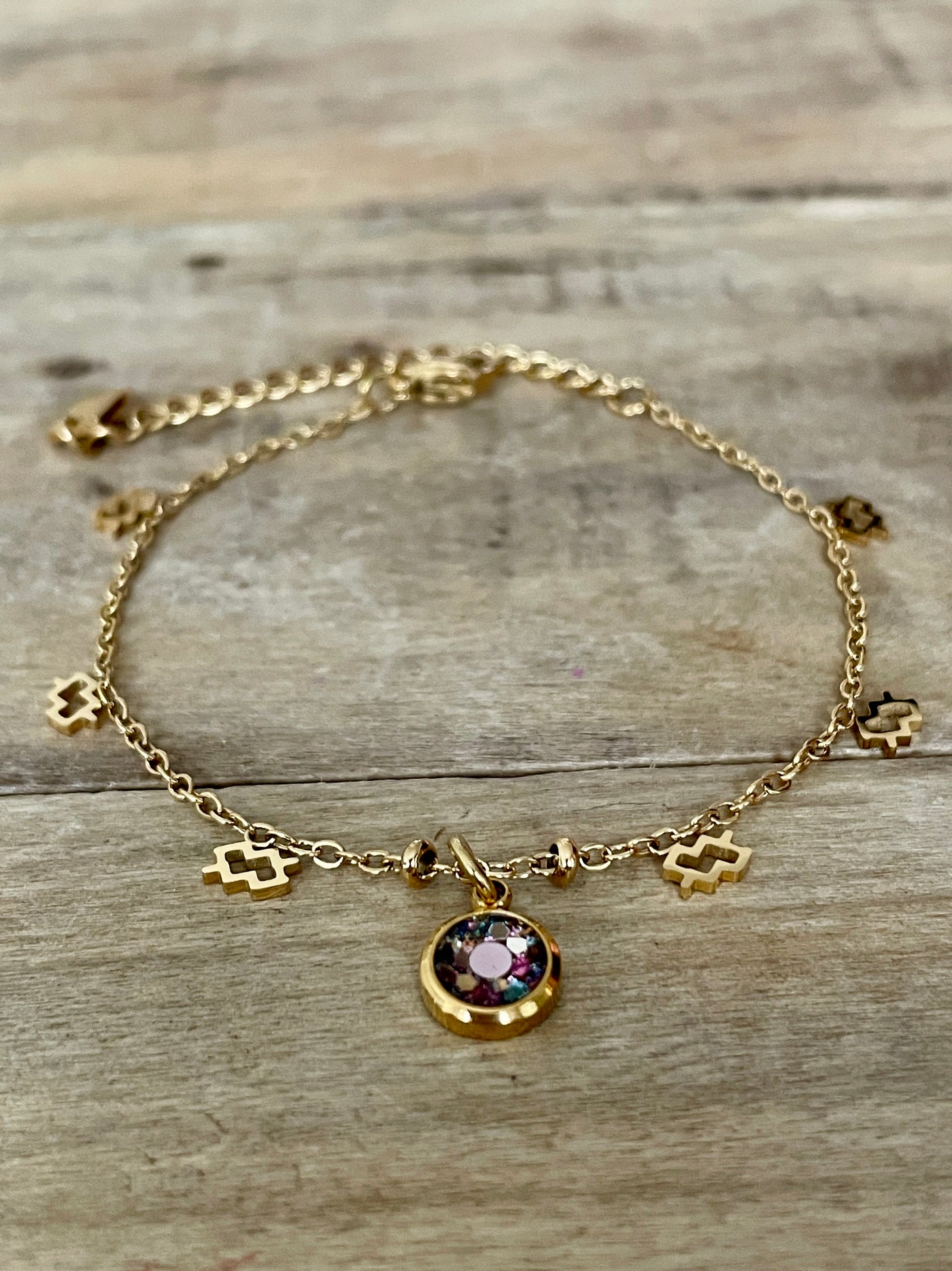Bracelet doré ASTRO Spirale négative