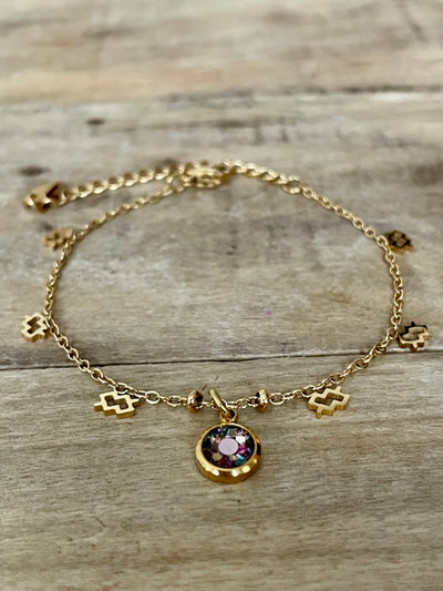 Bracelet doré ASTRO Spirale négative