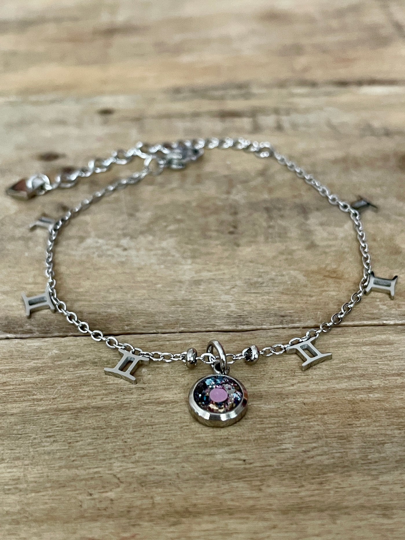 Bracelet argenté ASTRO Nuit noire de l'âme