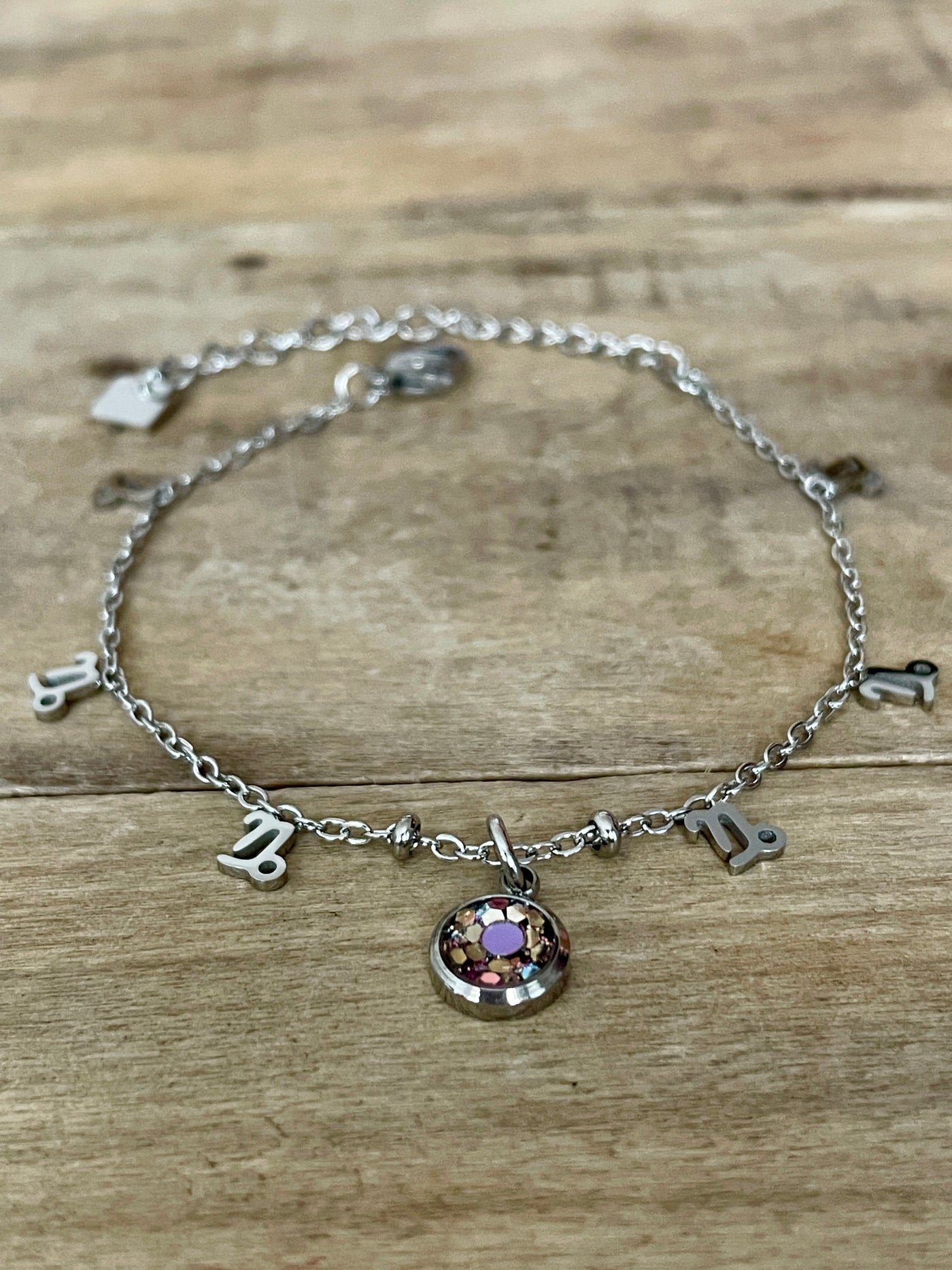 Bracelet argenté ASTRO Nuit noire de l'âme