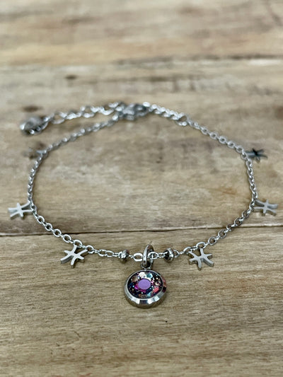 Bracelet argenté ASTRO Nuit noire de l'âme