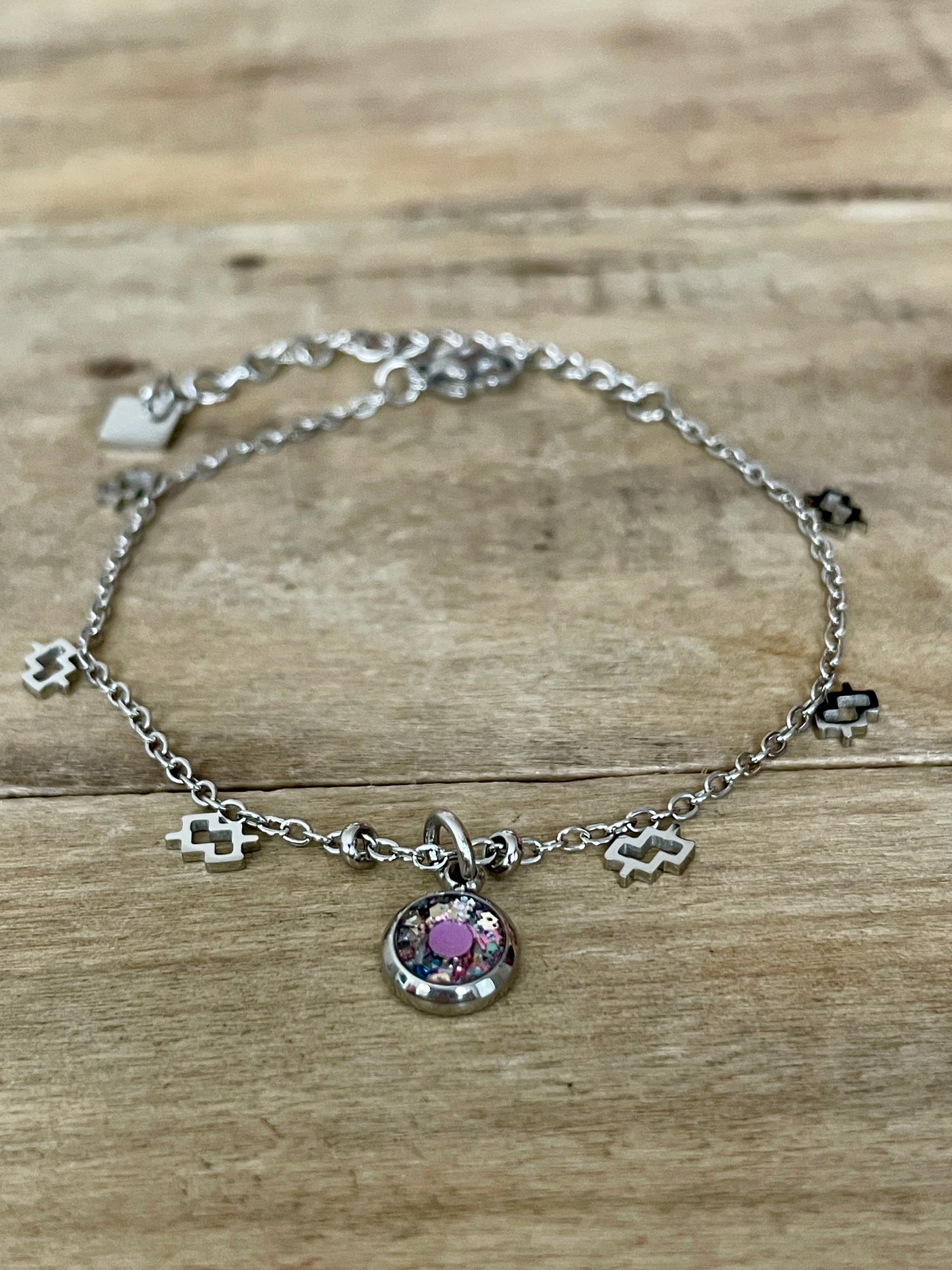 Bracelet argenté ASTRO Nuit noire de l'âme