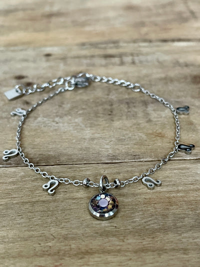 Bracelet argenté ASTRO Nuit noire de l'âme