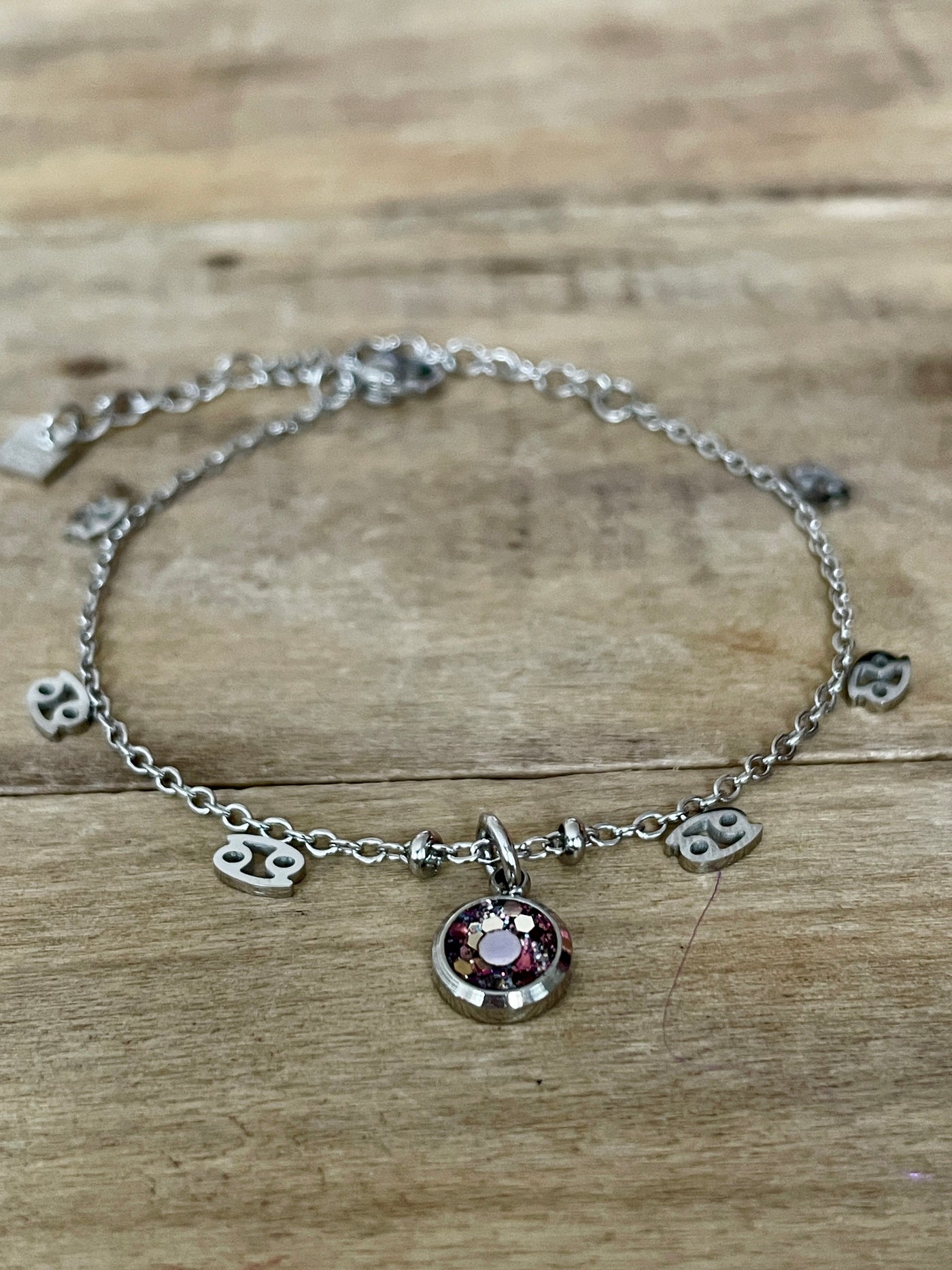 Bracelet argenté ASTRO Nuit noire de l'âme