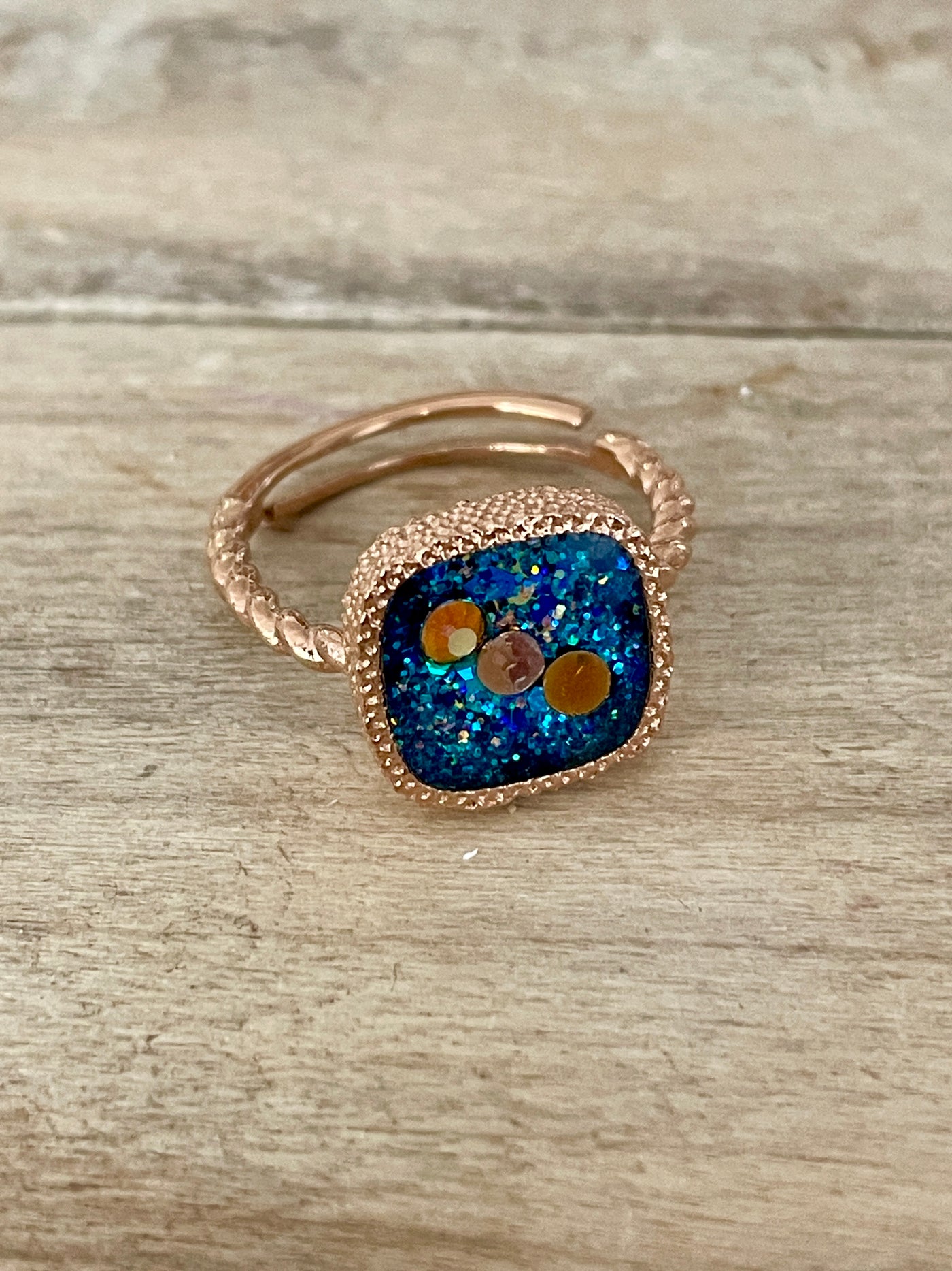 Bague or rose MONROE Chakra sacré