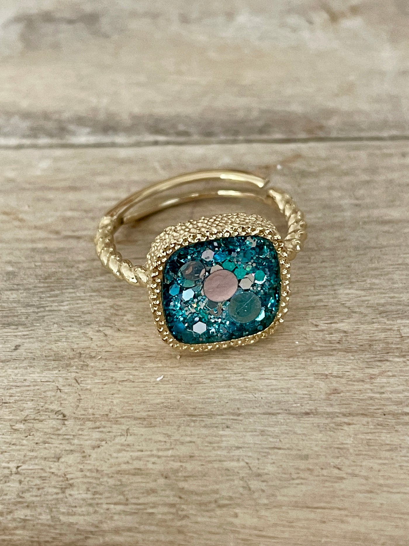 Bague dorée MONROE Amour de soi