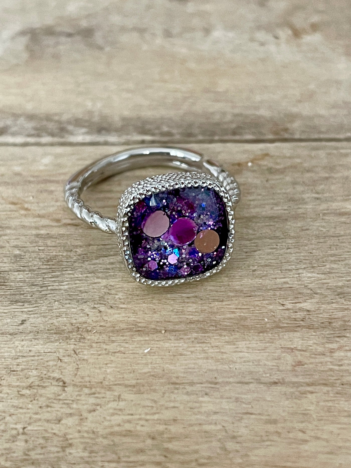 Bague argentée MONROE Chakra coeur