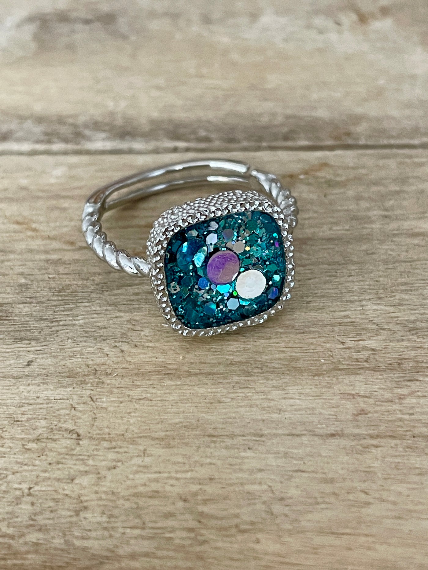 Bague argentée MONROE Lignée familiale