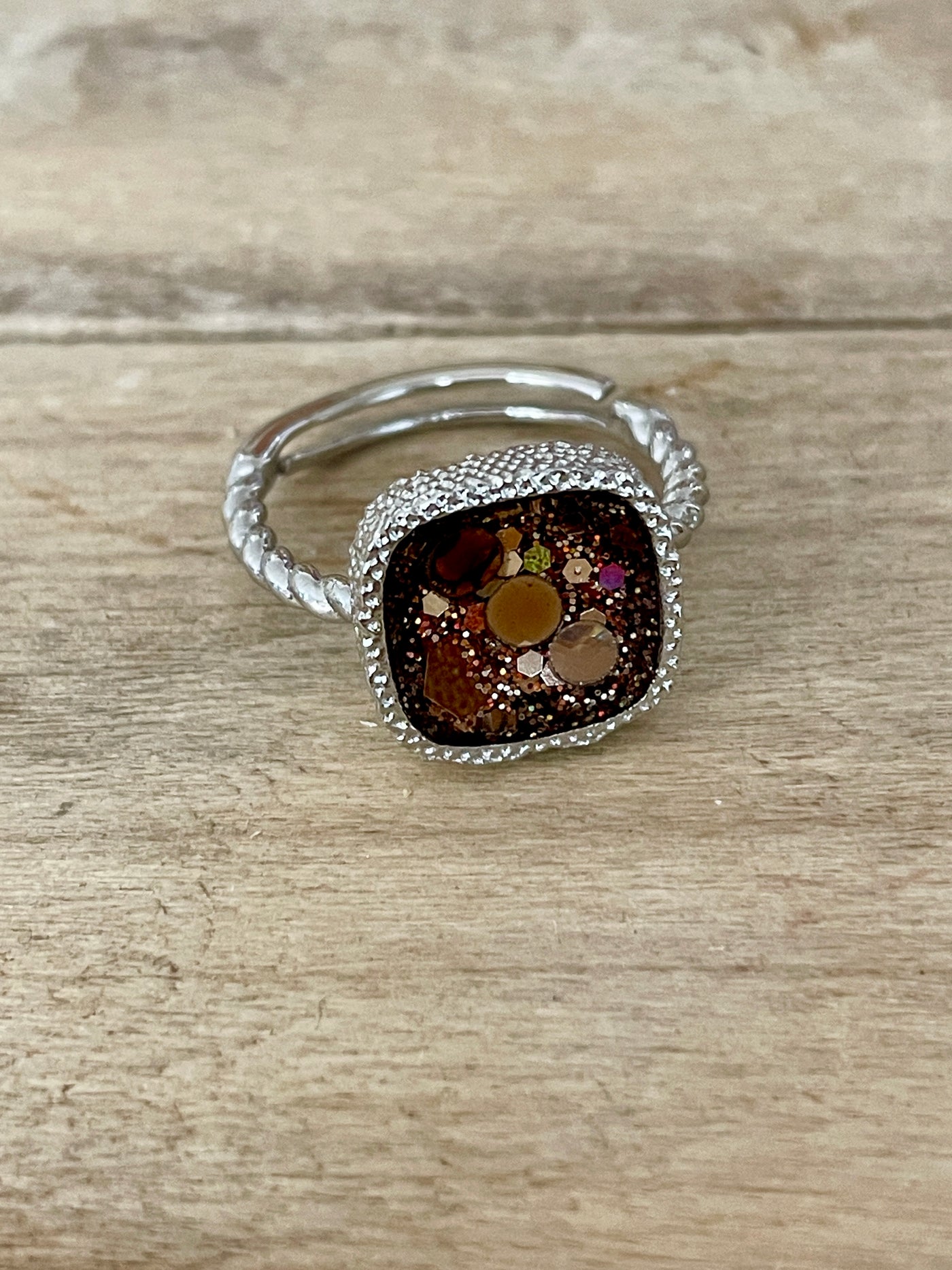 Bague argentée MONROE Canalisation & Intuitions