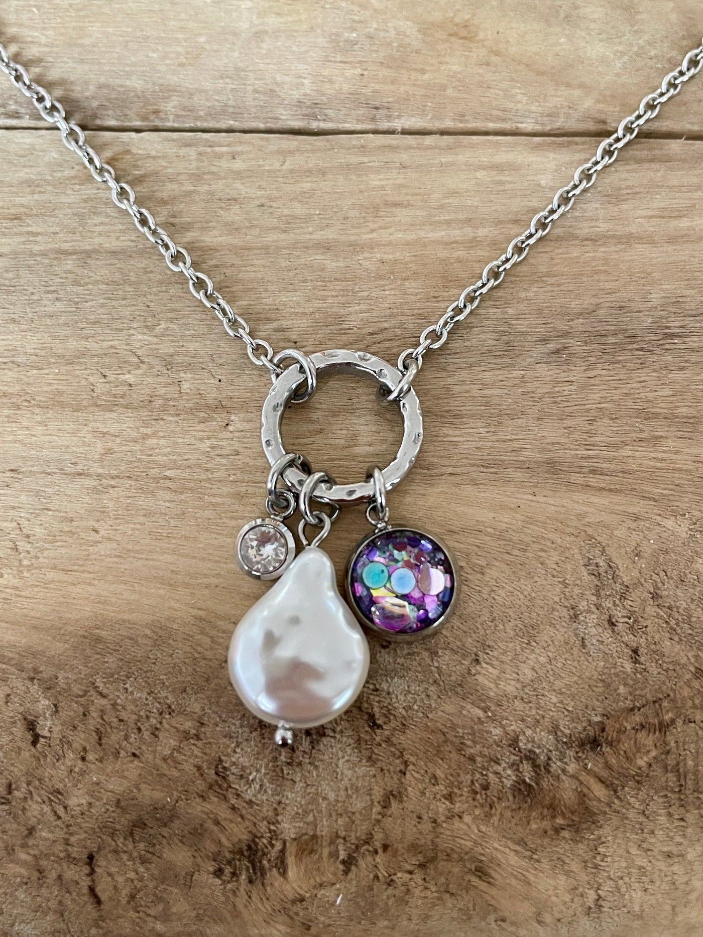 Collier argenté CALYPSO Canalisation et intuitions