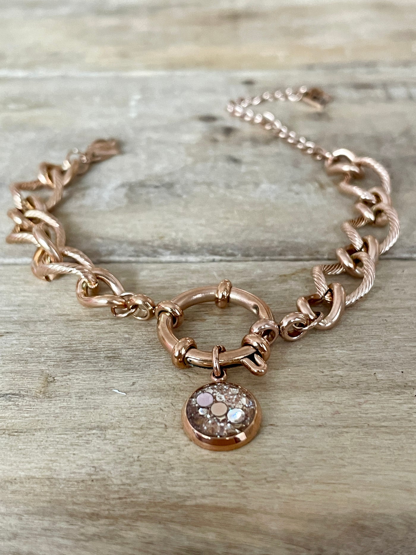 Bracelet or rose CALYPSO Canalisation et intuitions