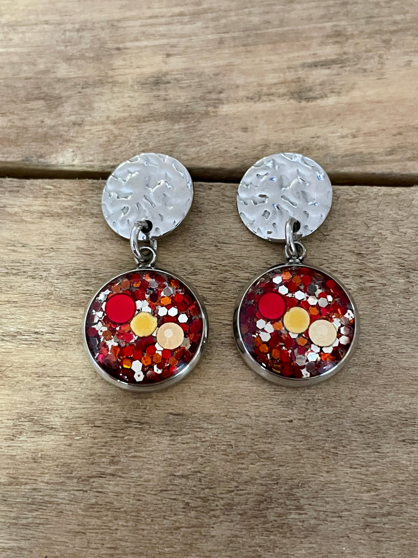 Boucles d'oreilles argentées PUMPKIN FALL MILAN Lignée familiale
