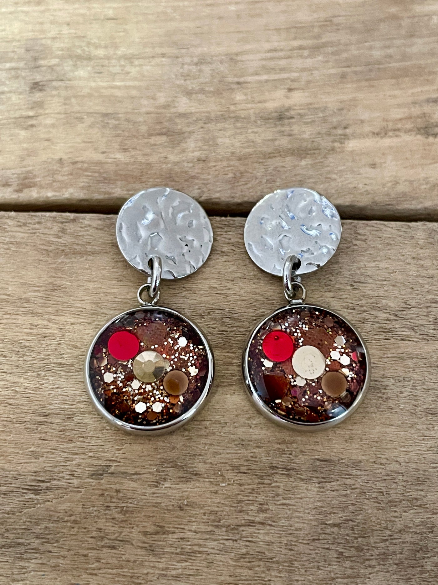 Boucles d'oreilles argentées PUMPKIN FALL MILAN Kilos émotionnels