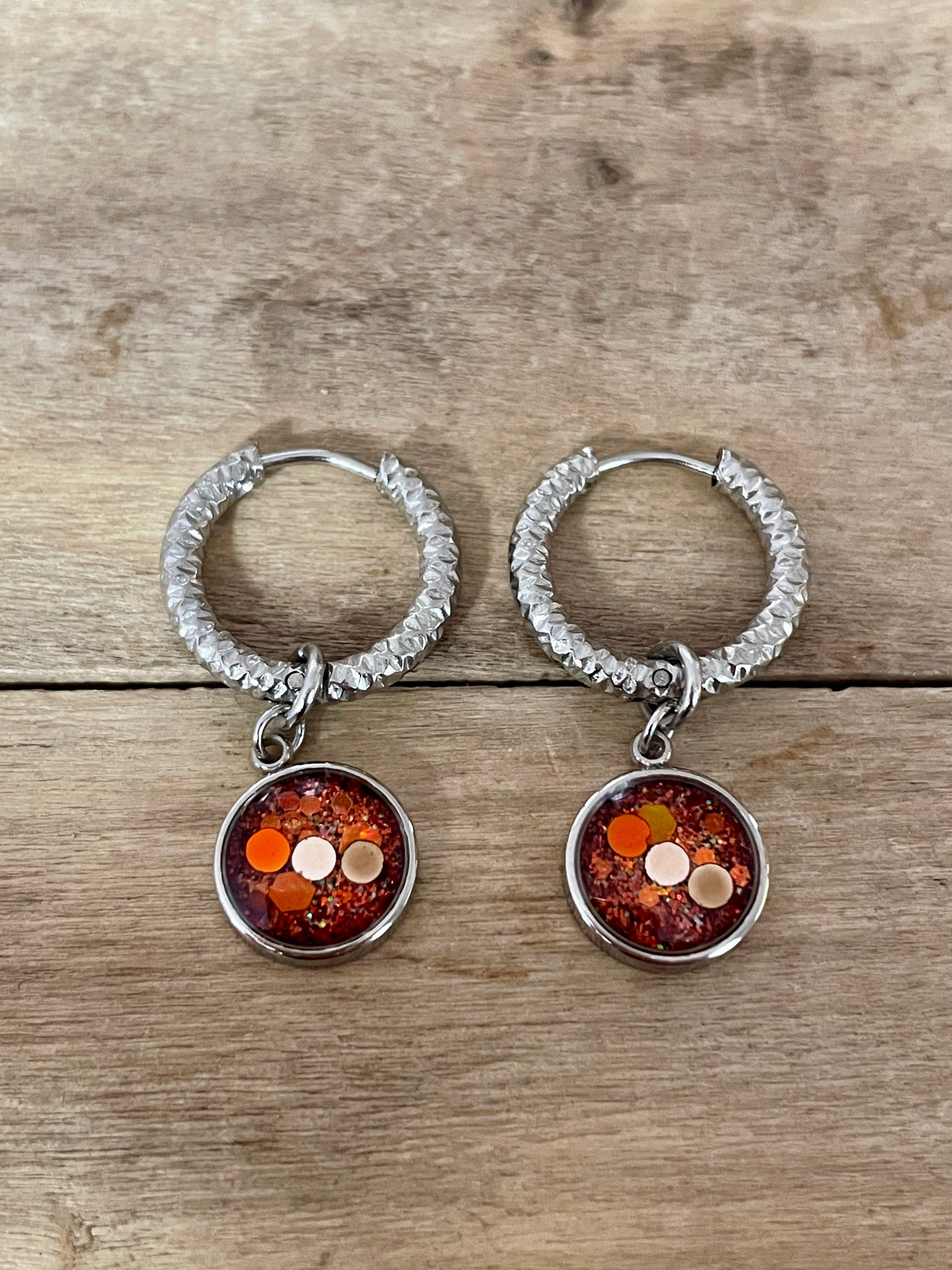 Boucles d'oreilles argentées PUMPKIN FALL SANTORINI Crise émotionnelle