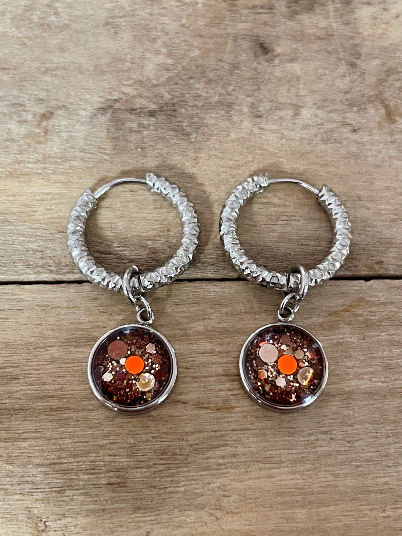 Boucles d'oreilles argentées SPUMPKIN FALL ANTORINI Kilos émotionnels