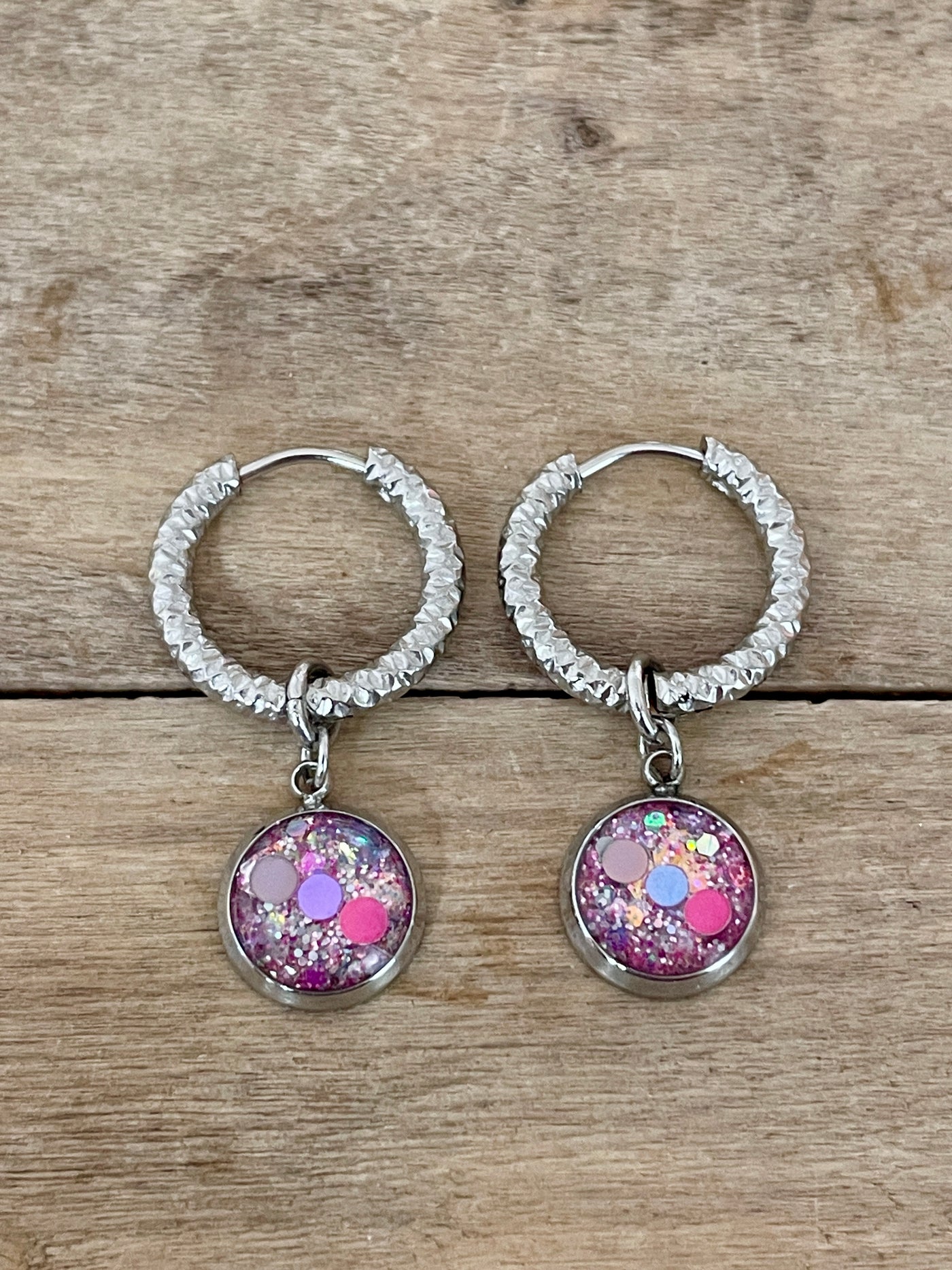 Boucles d'oreilles argentées SANTORINI Mémoires karmiques