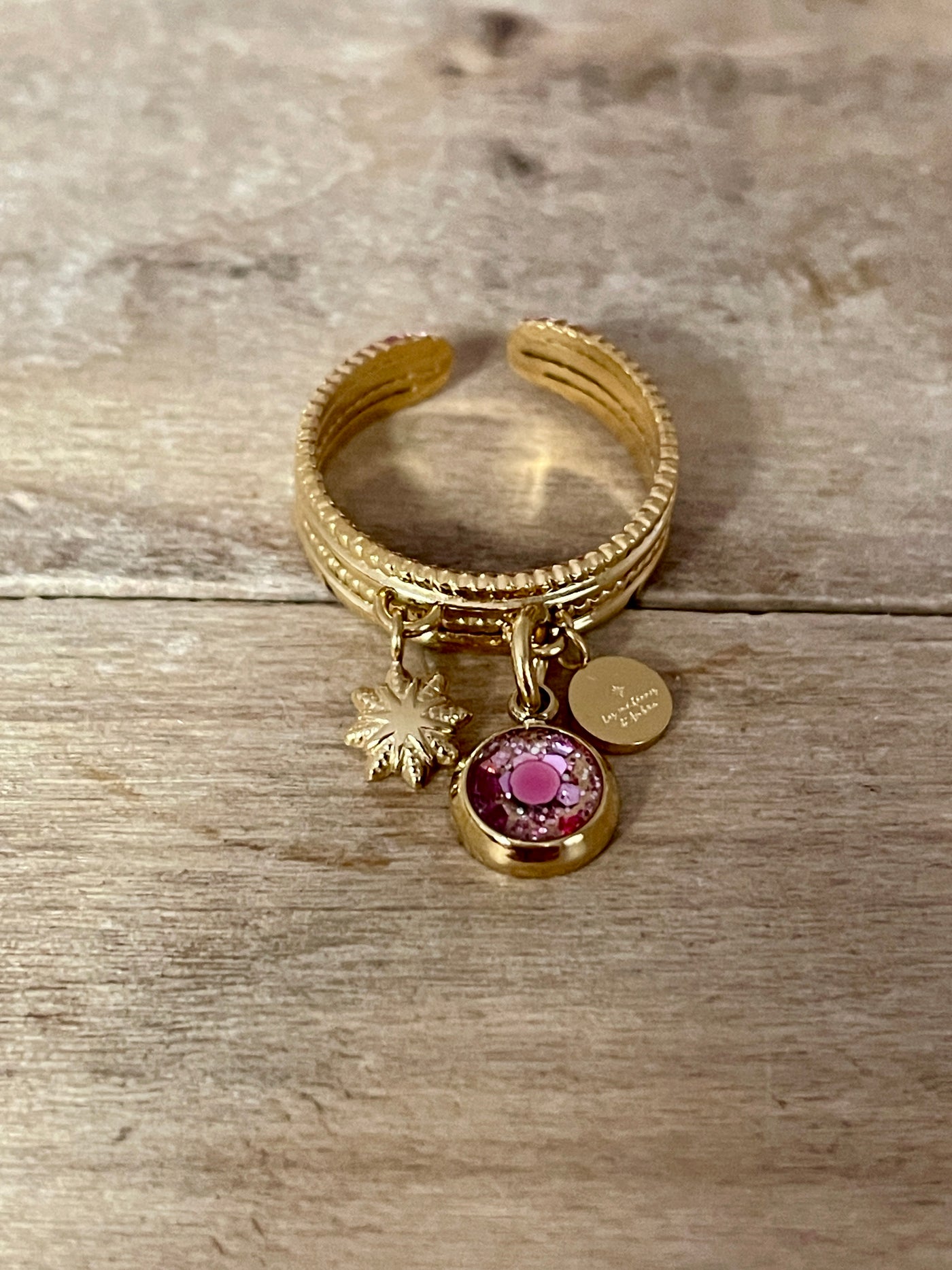 Bague doré STELLA Chakra gorge