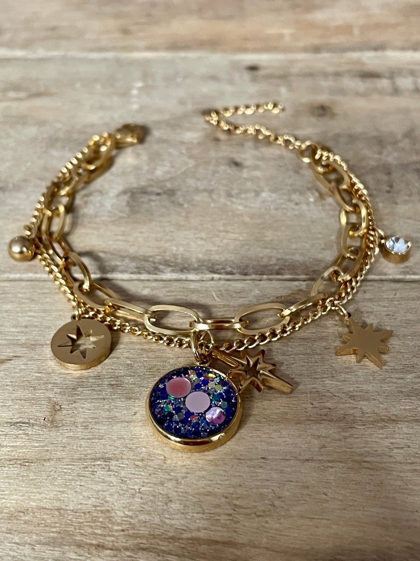 Bracelet doré Stella Ras le bol