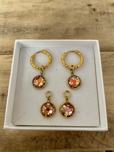 Boucles d'oreilles dorées SANTORINI Blessure d'Humiliation