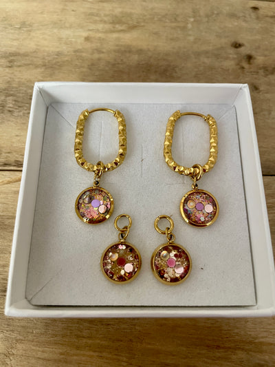 Boucles d'oreilles dorées SANTORINI Jalousie