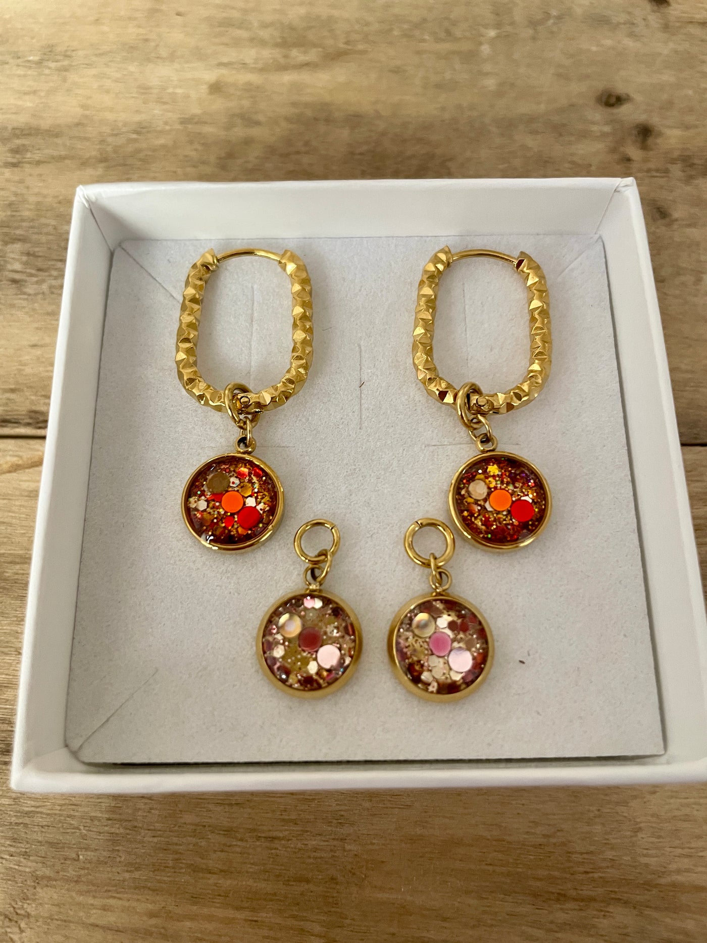 Boucles d'oreilles dorées PUMPKIN FALL SANTORINI Consciousness