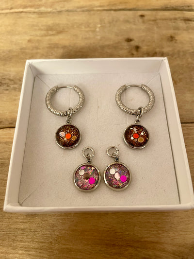 Boucles d'oreilles argentées SPUMPKIN FALL ANTORINI Kilos émotionnels