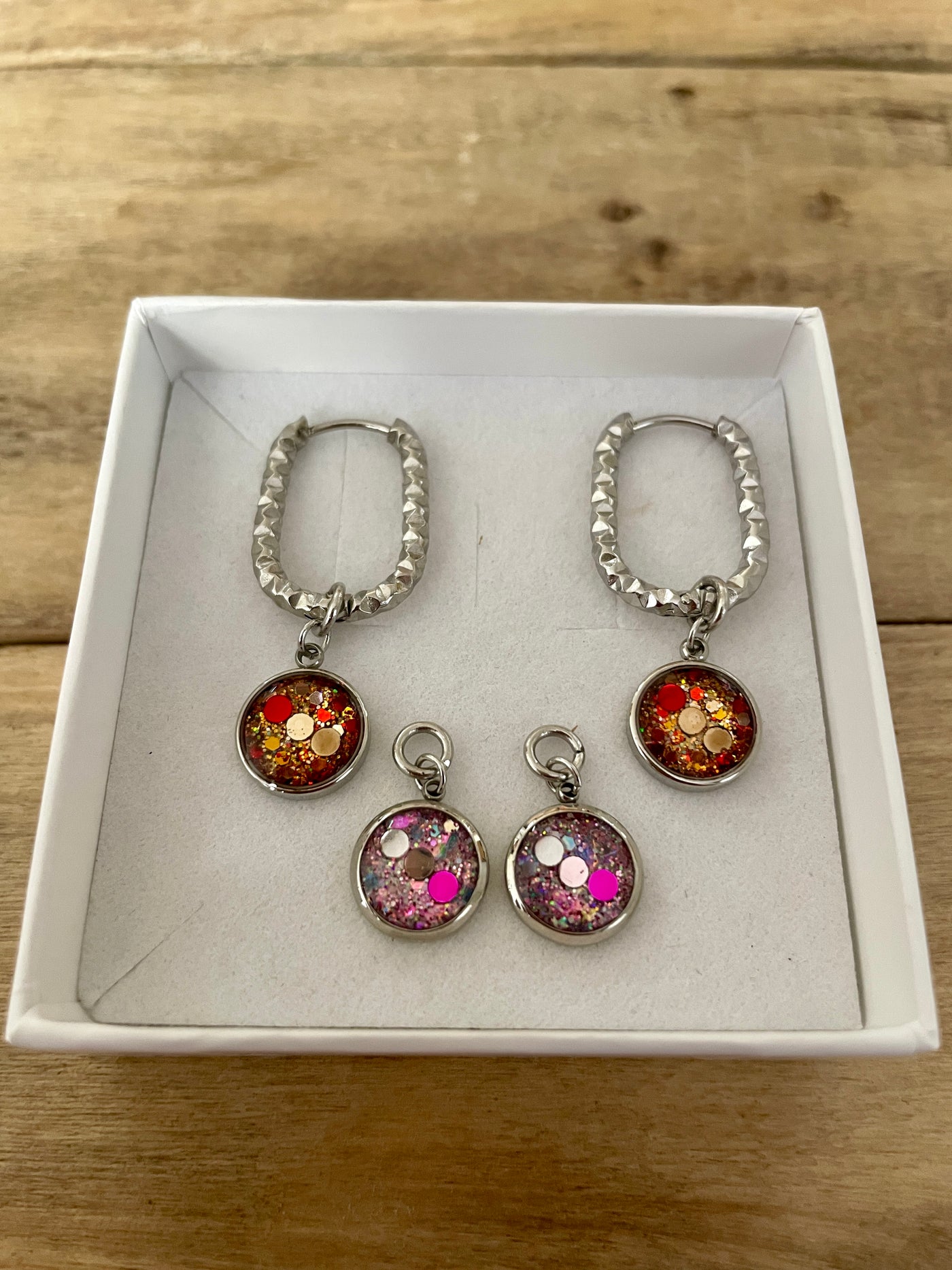 Boucles d'oreilles argentées PUMPKIN FALL SANTORINI Sécurité relationnelle