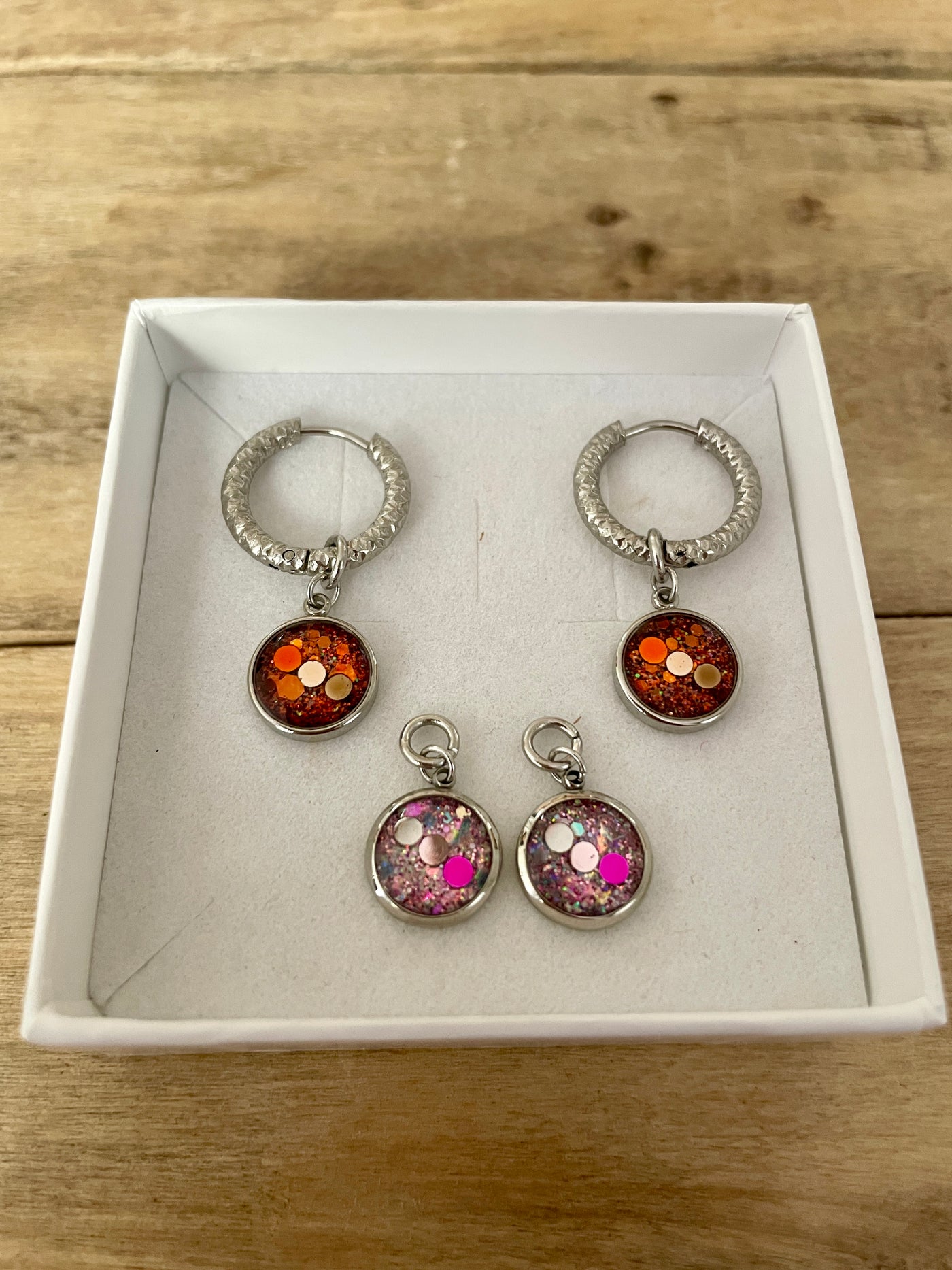 Boucles d'oreilles argentées PUMPKIN FALL SANTORINI Crise émotionnelle