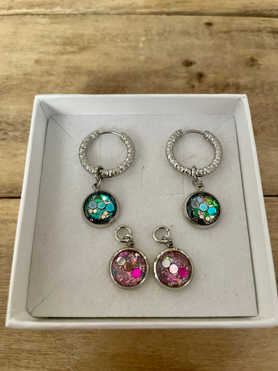 Boucles d'oreilles argentées SANTORINI Apaisement des émotions