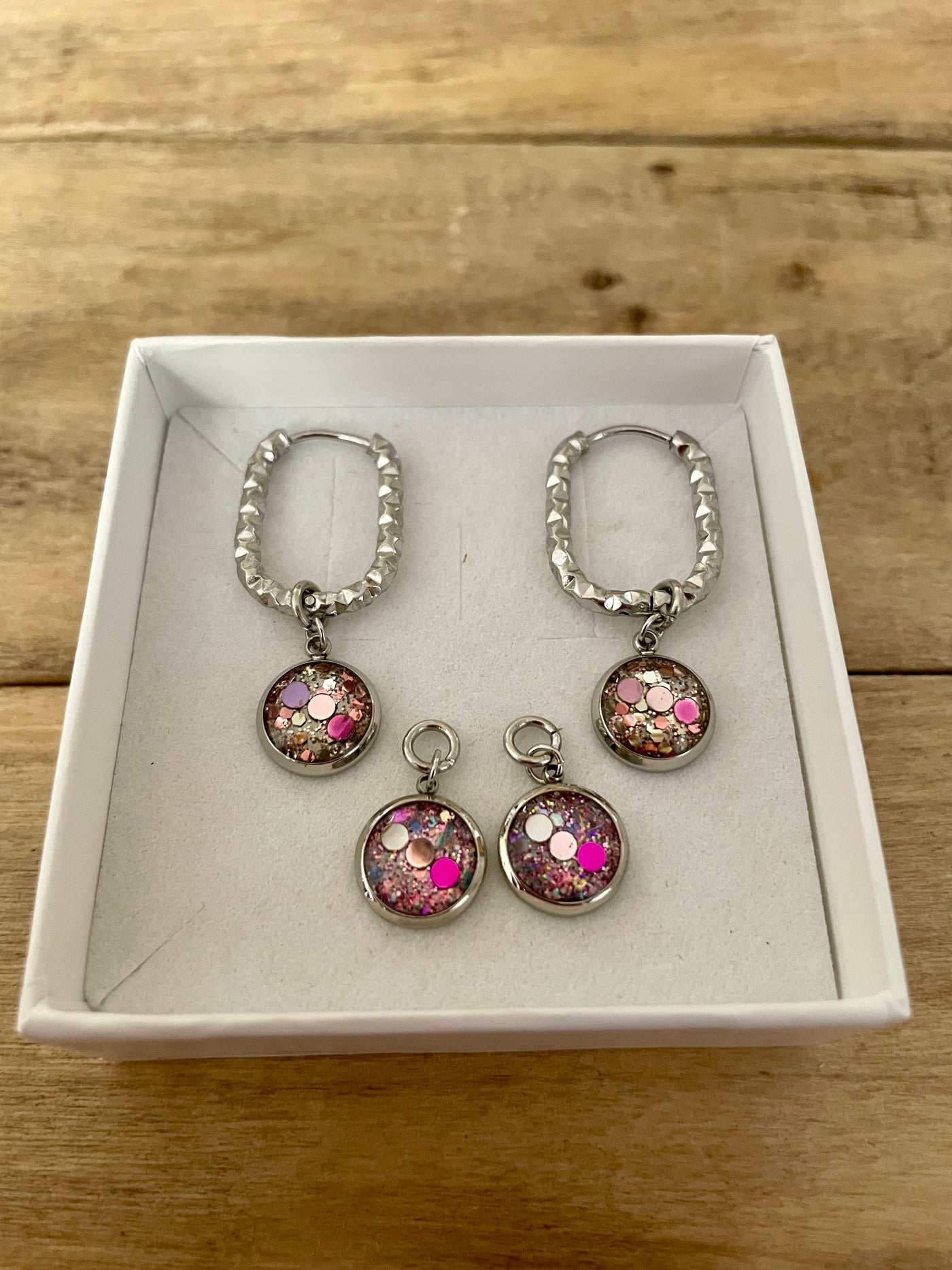 Boucles d'oreilles argentées SANTORINI Instant présent