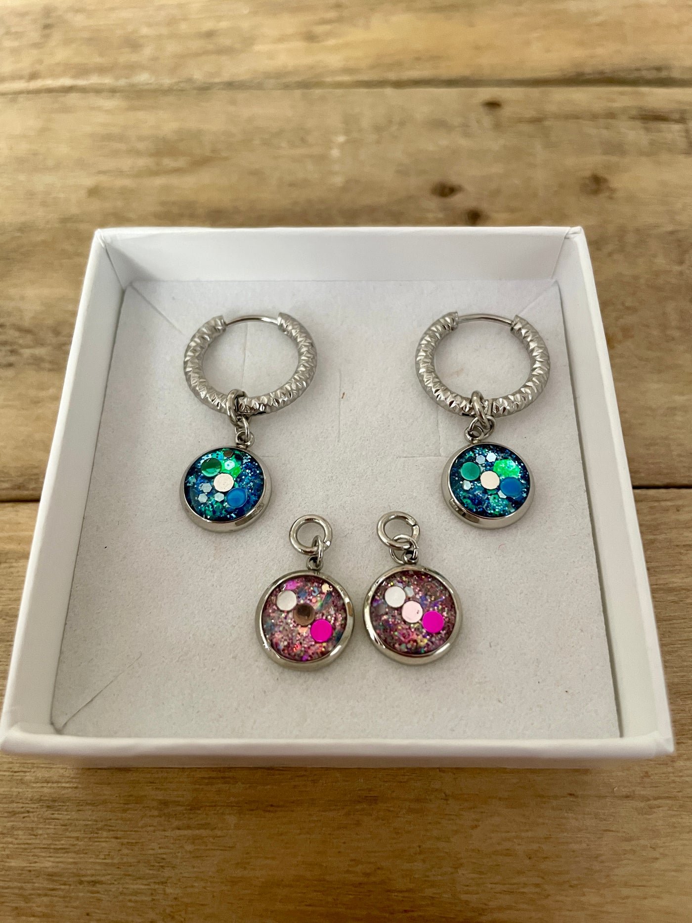 Boucles d'oreilles argentées SANTORINI Consciousness