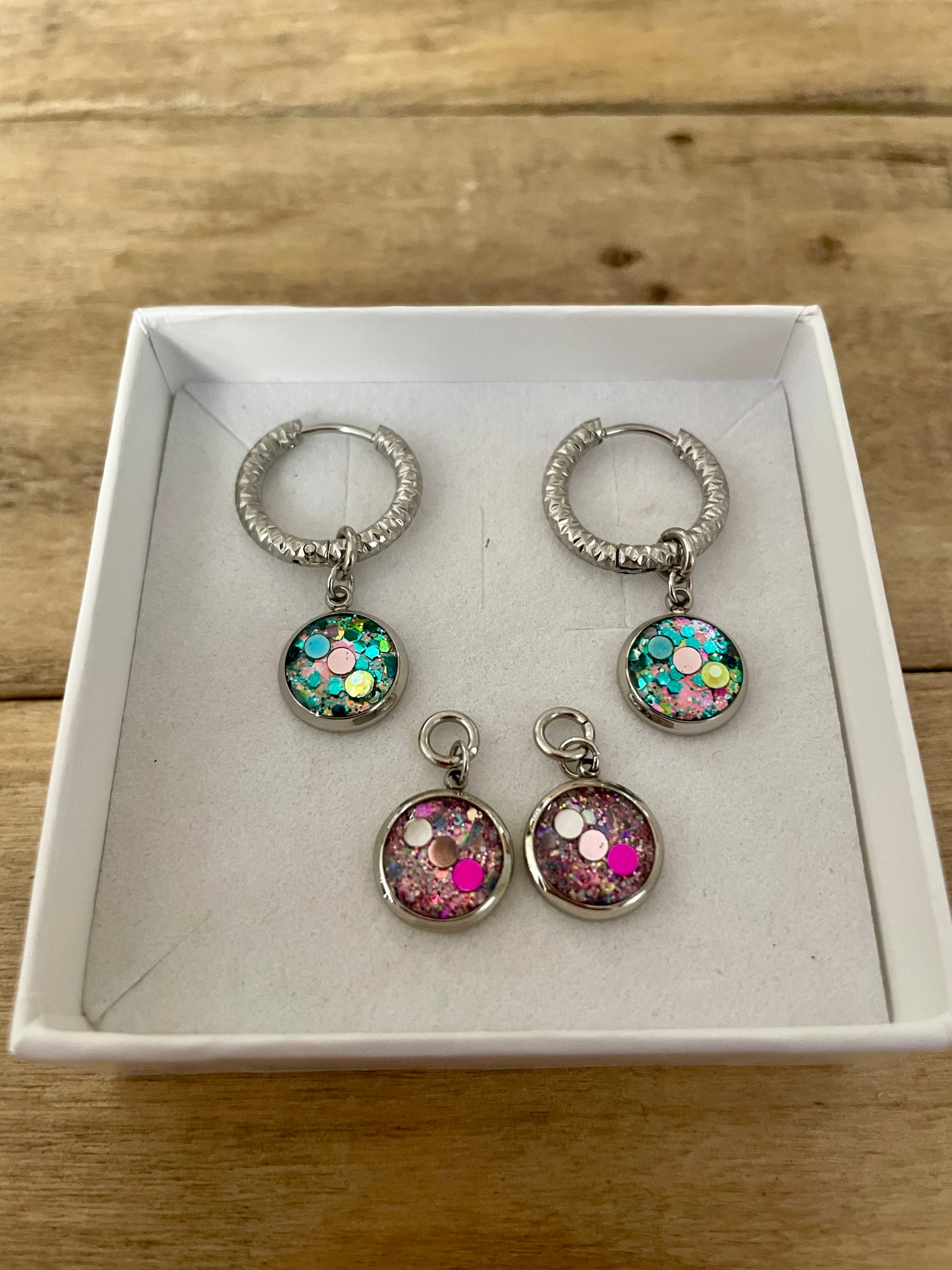 Boucles d'oreilles argentées SANTORINI Lâcher prise