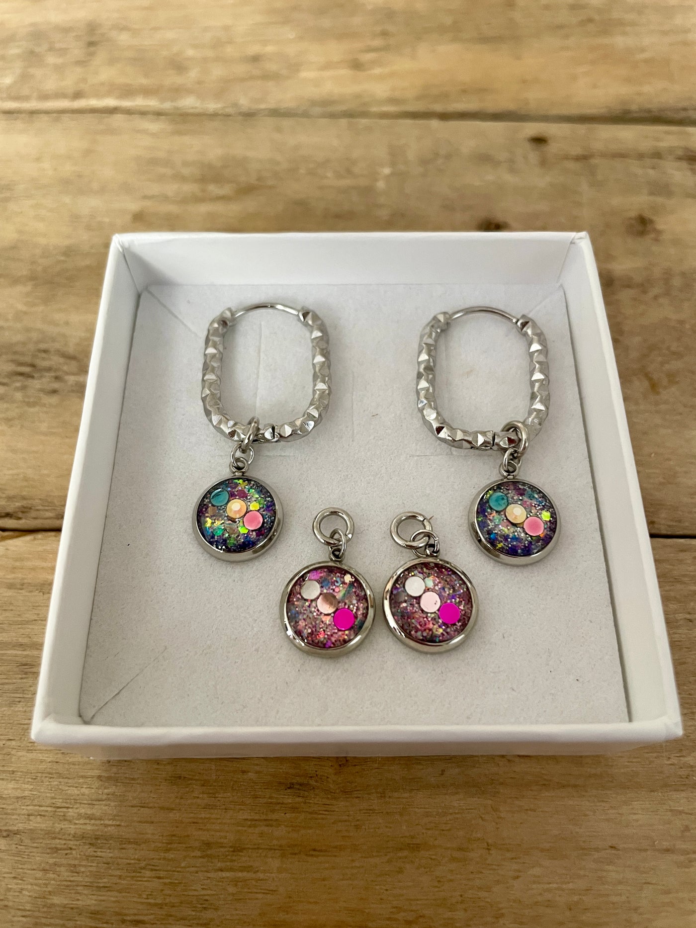 Boucles d'oreilles argentées SANTORINI Confiance en soi