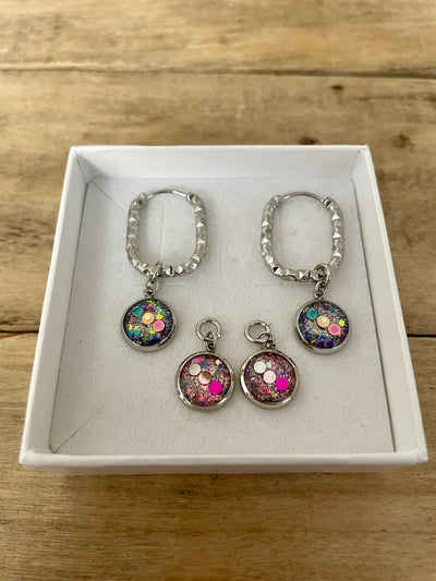 Boucles d'oreilles argentées SANTORINI Confiance en soi