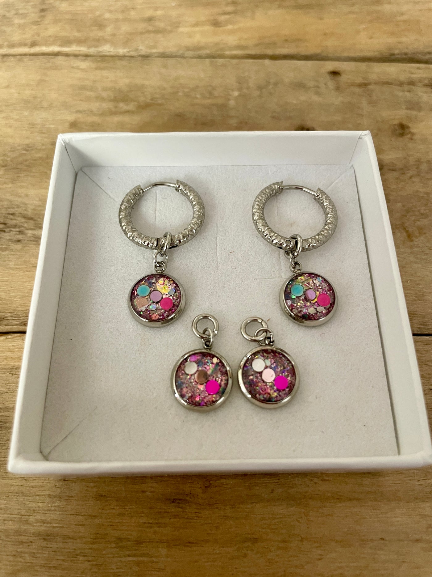 Boucles d'oreilles argentées SANTORINI Abondance