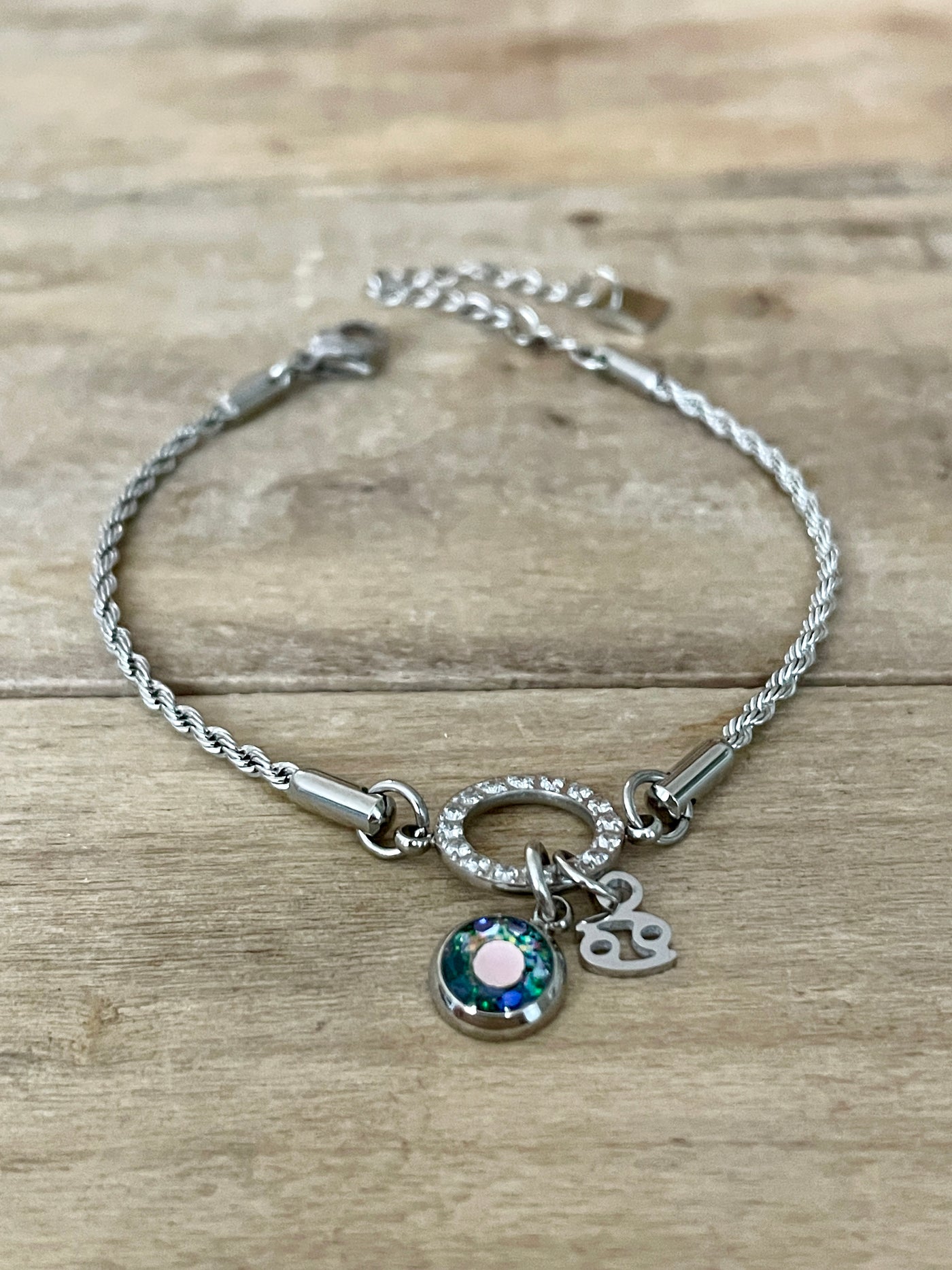 Bracelet argenté AURORA Lâcher prise