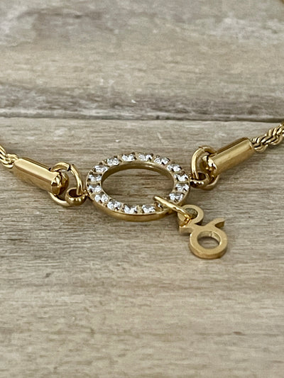 Bracelet doré AURORA Souffrance amoureuse