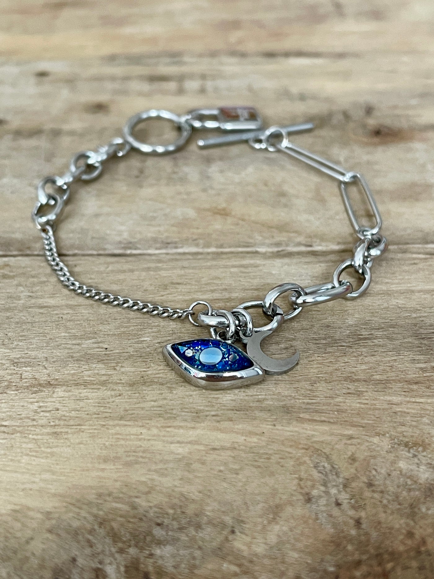 Bracelet argenté UNLOCK Angoisses et peurs