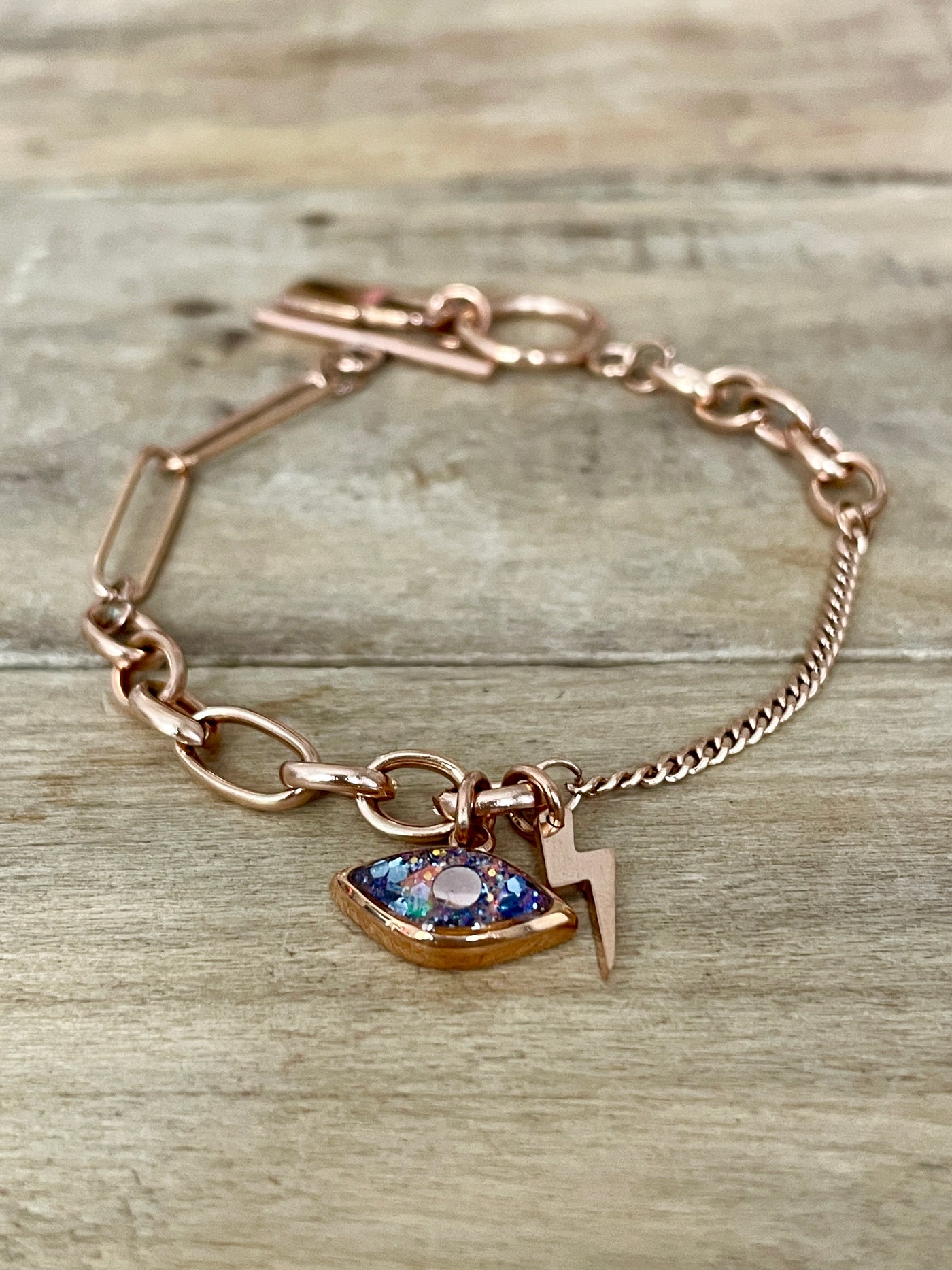 Bracelet or rose UNLOCK La flamma d'ankaa