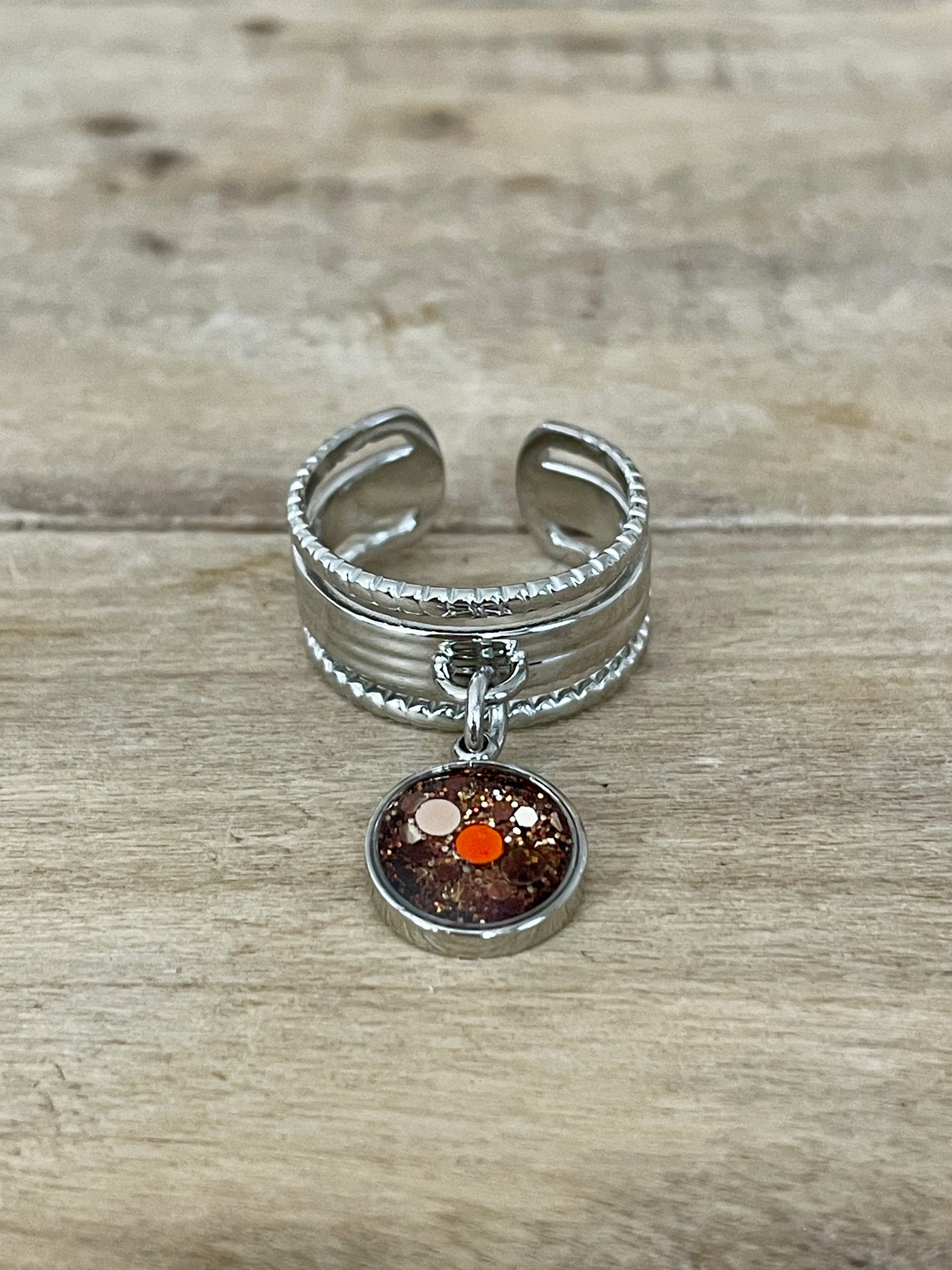 Bague argentée ALMA PUMPKIN FALL Kilos émotionnels