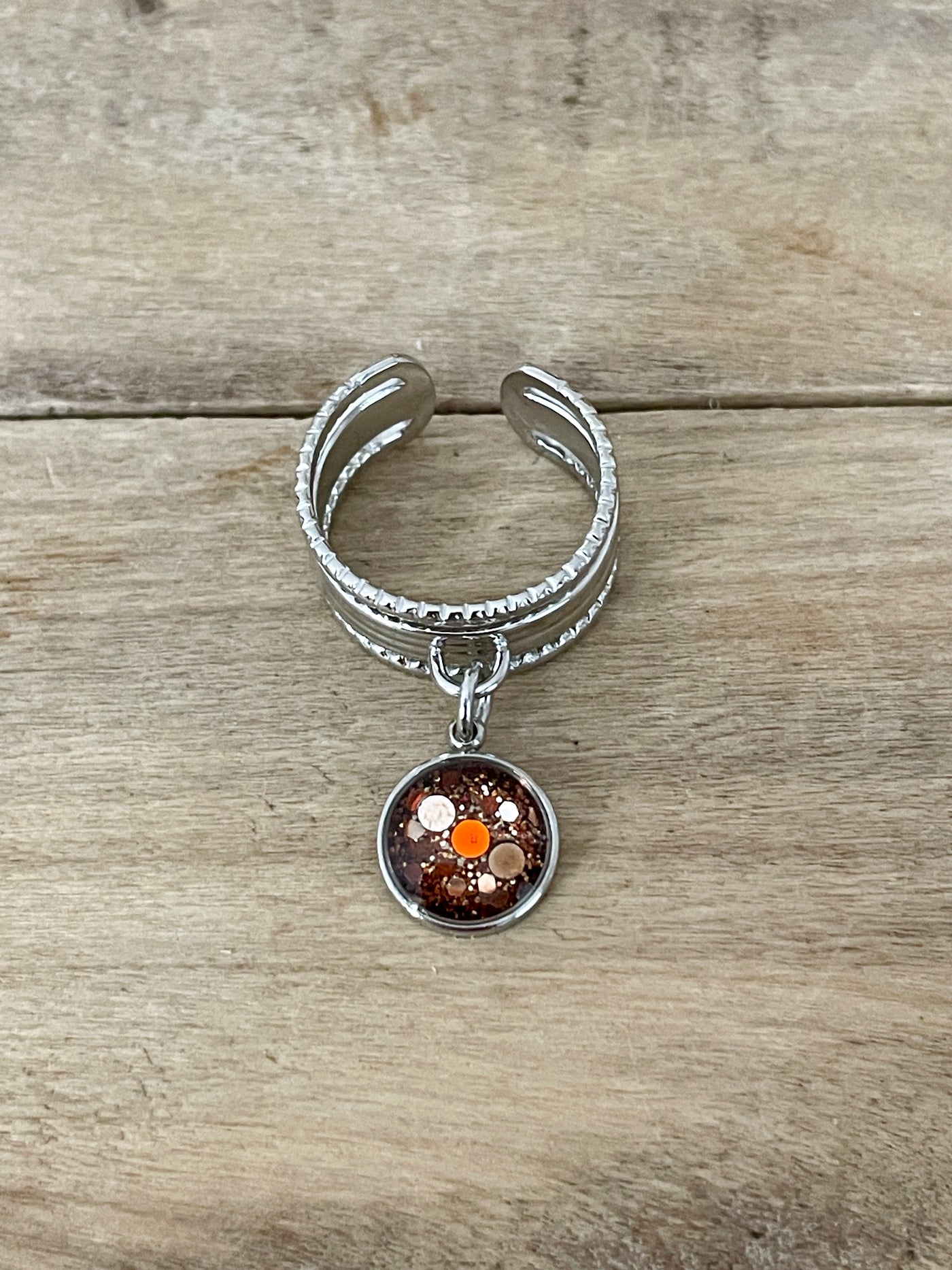 Bague argentée ALMA PUMPKIN FALL Kilos émotionnels