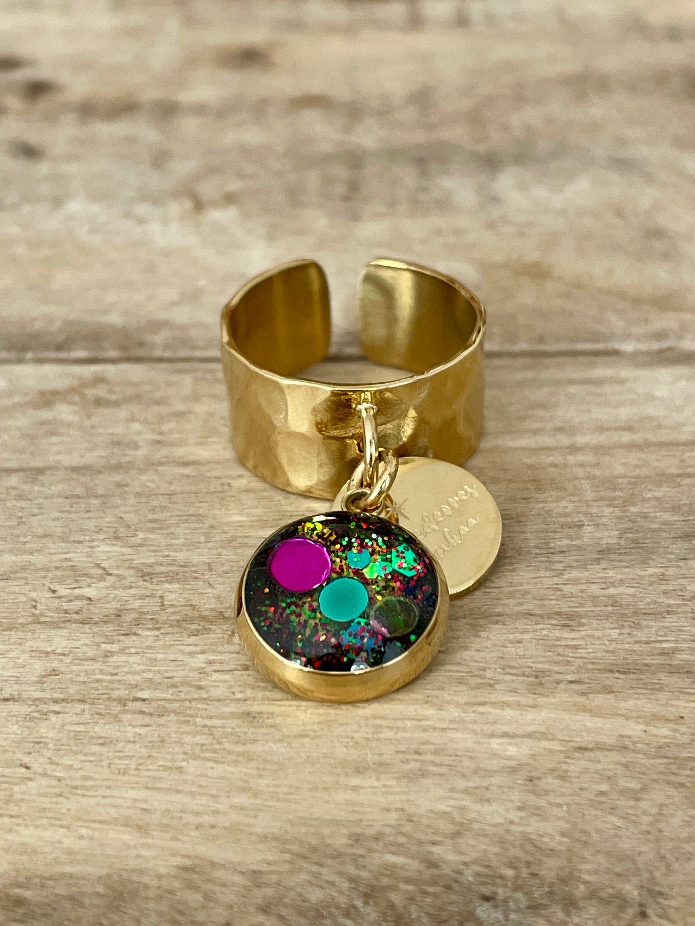 Bague dorée GEORGIA Hoponopono